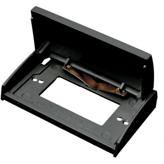 Rv Designer E466 Dual Gfci Weatherproof Outlet Cover, Black