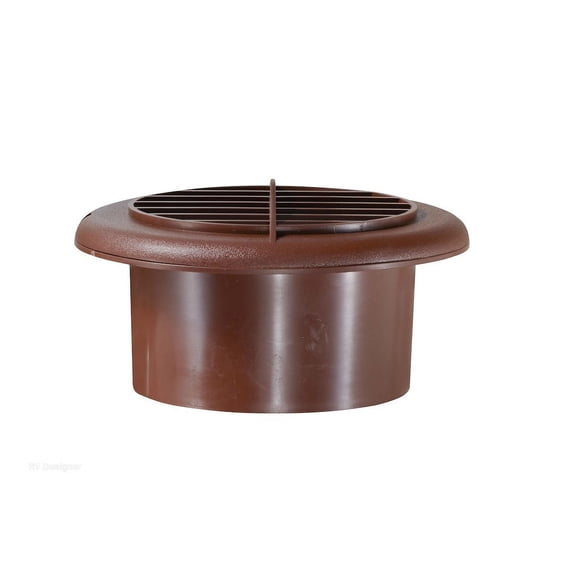 Rv Designer H805 Provent Dampened Vent Walnut,4"