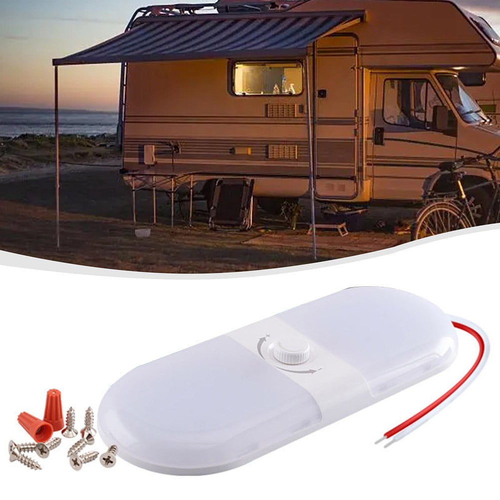 Rv Reading Lamp 180LED 12-24v Switch Cabin Ceiling Dome Light 3 Color