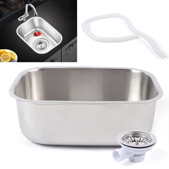 Rv Sink Caravan Camper Boat Stainless Steel Kitchen Sink Wash Basin Rectangular 32*22*12cm for RVs, Caravans, Camping Boats