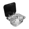 thumbnail image 1 of Rv Sink Foldable Stainless Steel Kitchen Sink Flexible Rv Accessories Bar Sinks For Travel Trailer Camper Bar ,Versatile, 1 of 7