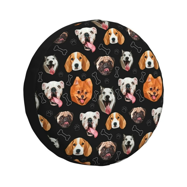 Rv Spare Tire Cover 14 In Different Breeds Of Dogs Adjustable Tire
