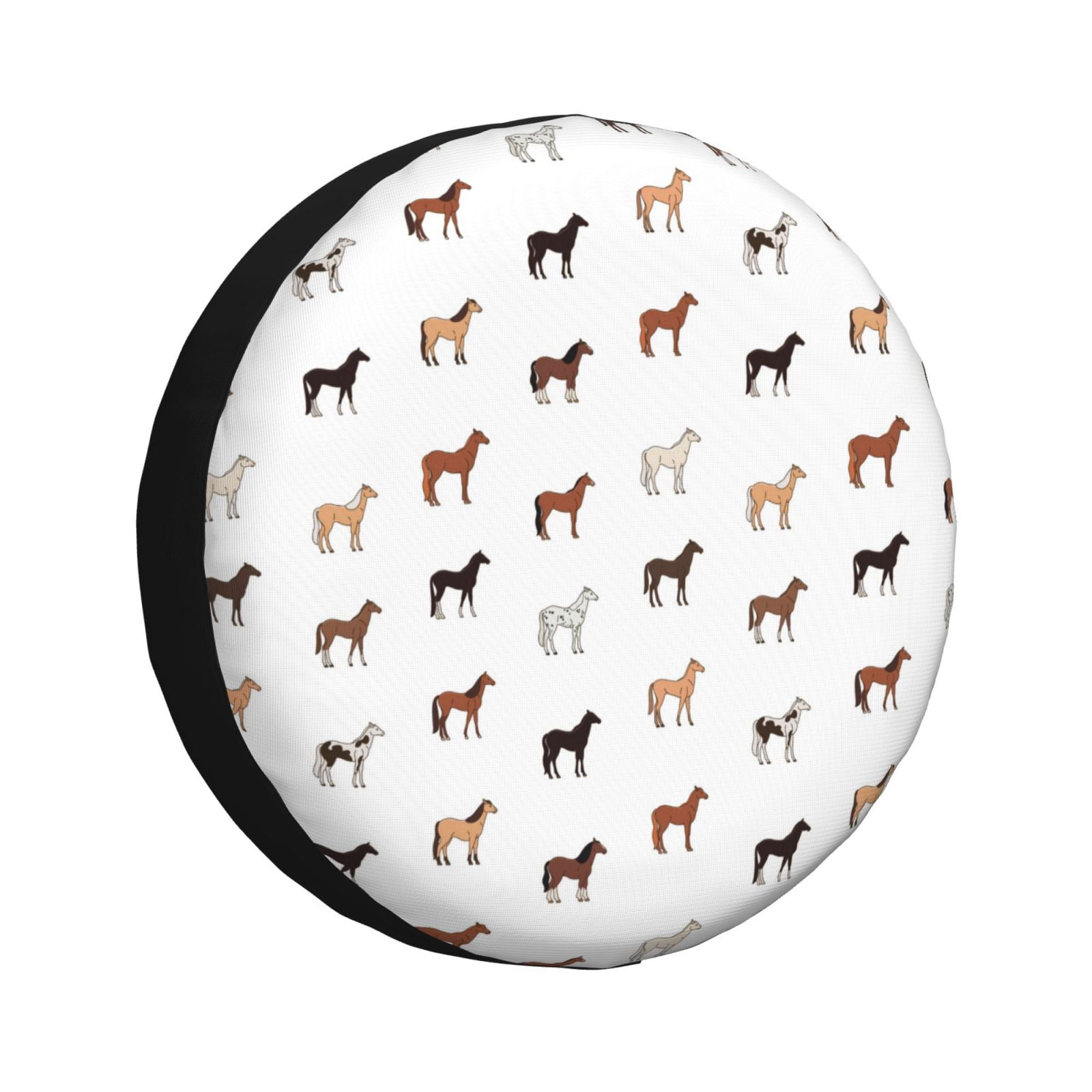 Rv Spare Tire Cover 14 In Simple Painted Cute Horse Adjustable Tire