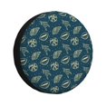 thumbnail image 1 of Rv Spare Tire Cover 14 inch - Conch Shells Print No.9064 Tire Covers for Trailers, Adjustable Camper Spare Tire Cover, 1 of 7