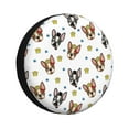 Rv Spare Tire Cover 14 inch Cute French Bulldog Crown Tire Covers for