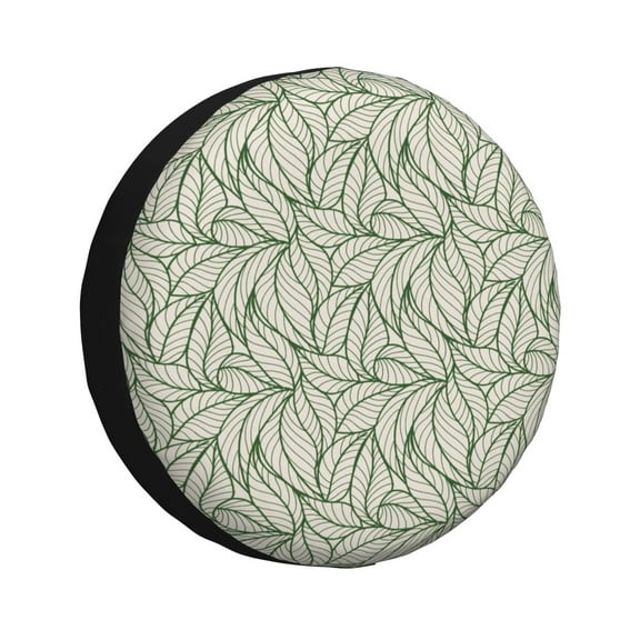 Rv Spare Tire Cover 14 inch - Leaves Tire Covers for Trailers, Adjustable Camper Spare Tire Cover