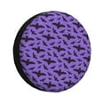 thumbnail image 1 of Rv Spare Tire Cover 14 inch - bat night sky purple cool Tire Covers for Trailers, Adjustable Camper Spare Tire Cover, 1 of 7