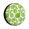 Rv Spare Tire Cover 14 inch green Various lemons Tire Covers for