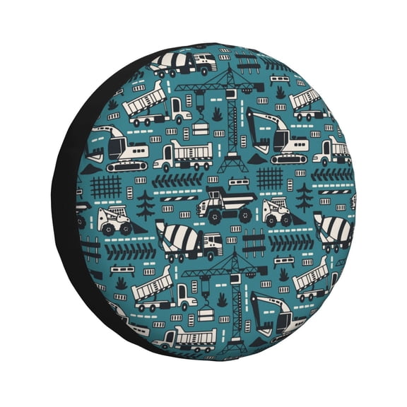 Rv Spare Tire Cover 14 inch - modern excavator Tire Covers for Trailers, Adjustable Camper Spare Tire Cover