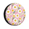 thumbnail image 1 of Rv Spare Tire Cover 15 inch - Cute Avocado Egg Leaves Tire Covers for Trailers, Adjustable Camper Spare Tire Cover, 1 of 7