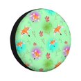 thumbnail image 1 of Rv Spare Tire Cover 15 inch - Cute Fox Floral Green Tire Covers for Trailers, Adjustable Camper Spare Tire Cover, 1 of 7