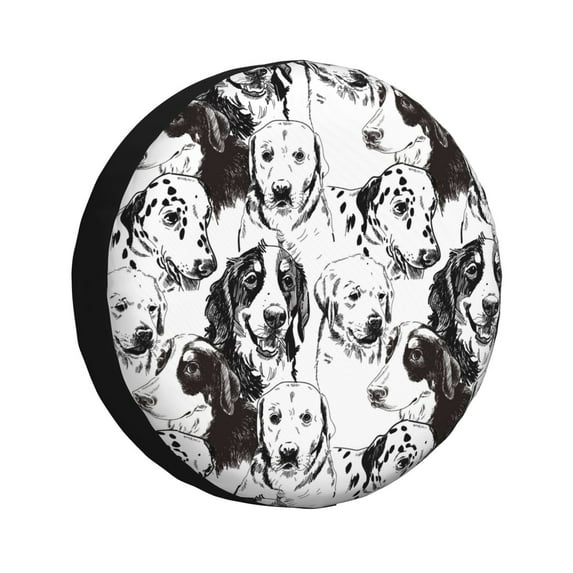 Rv Spare Tire Cover 15 inch - Labrador Retriever Dog Tire Covers for Trailers, Adjustable Camper Spare Tire Cover