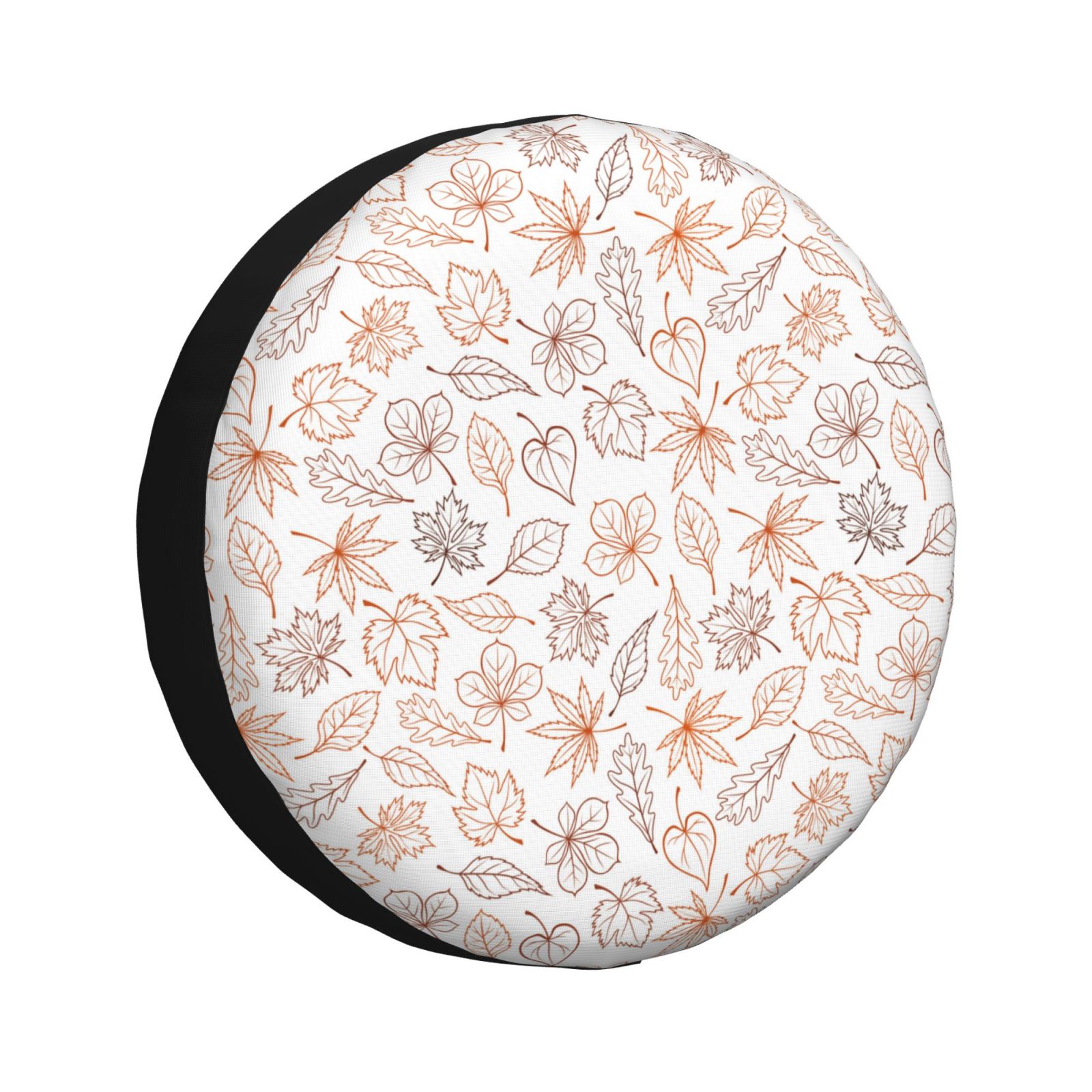 YPPAHHHH Spare Tire Cover With Fall Maple Leaves Pattern - 16 Inch Waterproof Dust-Proof Cover For RV, Jeep, Truck & Trailer