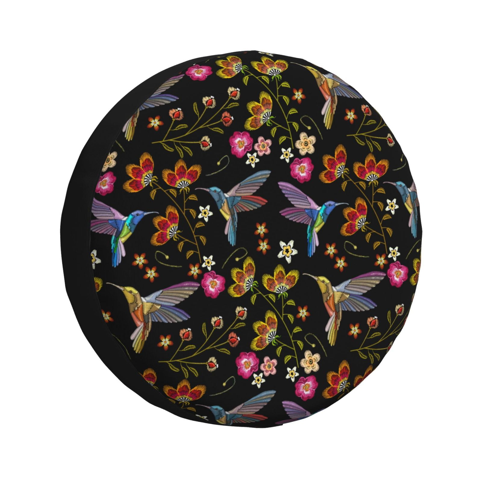 Rv Spare Tire Cover 16 In Hummingbird Floral Adjustable Tire Covers