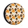 Rv Spare Tire Cover 16 inch Autumn Woodland Characters Tire Covers