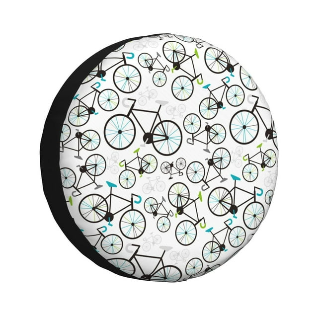 Rv Spare Tire Cover 16 inch Bicycle Tire Covers for Trailers