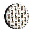 thumbnail image 1 of Rv Spare Tire Cover 16 inch - Bone Dog Puppy Tire Covers for Trailers, Adjustable Camper Spare Tire Cover, 1 of 7