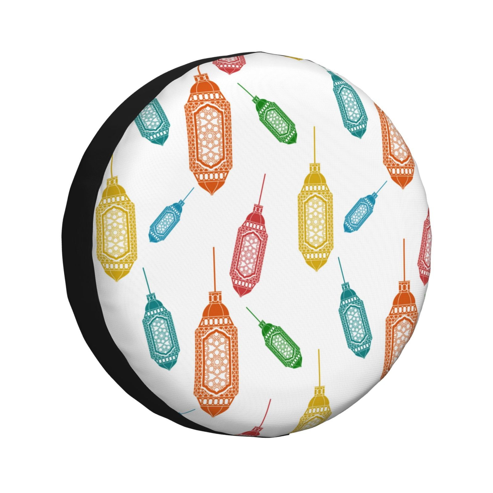 Rv Spare Tire Cover 16 inch Light Bulb Pattern vintage Tire Covers