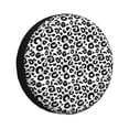 thumbnail image 1 of Rv Spare Tire Cover 16 inch - cool black grey Leopard print Tire Covers for Trailers, Adjustable Camper Spare Tire Cover, 1 of 7