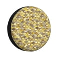 thumbnail image 1 of Rv Spare Tire Cover 16 inch - golden glittering fish scale Tire Covers for Trailers, Adjustable Camper Spare Tire Cover, 1 of 7