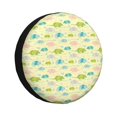 thumbnail image 1 of Rv Spare Tire Cover 17 inch - Armadillo Floral Tire Covers for Trailers, Adjustable Camper Spare Tire Cover, 1 of 7