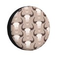 thumbnail image 1 of Rv Spare Tire Cover 17 inch - Buffalo skull cool Tire Covers for Trailers, Adjustable Camper Spare Tire Cover, 1 of 7