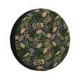 thumbnail image 1 of Rv Spare Tire Cover 17 inch - Camouflage Skulls Tire Covers for Trailers, Adjustable Camper Spare Tire Cover, 1 of 7