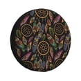 thumbnail image 1 of Rv Spare Tire Cover 17 inch - Decorative feathers Tire Covers for Trailers, Adjustable Camper Spare Tire Cover, 1 of 7
