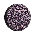 thumbnail image 1 of Rv Spare Tire Cover 17 inch - Flower pink Tire Covers for Trailers, Adjustable Camper Spare Tire Cover, 1 of 7