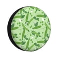 thumbnail image 1 of Rv Spare Tire Cover 17 inch - green Peas leaf Tire Covers for Trailers, Adjustable Camper Spare Tire Cover, 1 of 7