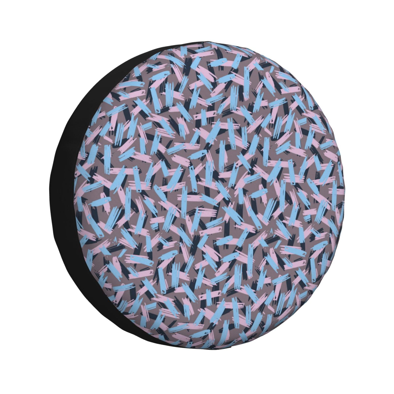 Rv Spare Tire Cover, Abstract blue line Adjustable Camper Spare Tire