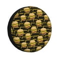 Rv Spare Tire Cover, Cute Hamburger Block Adjustable Camper Spare Tire
