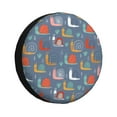 Rv Spare Tire Cover, Cute Snail Doodle Adjustable Camper Spare Tire