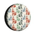 Rv Spare Tire Cover, Gothic Cool Husky Multi Color Adjustable Camper