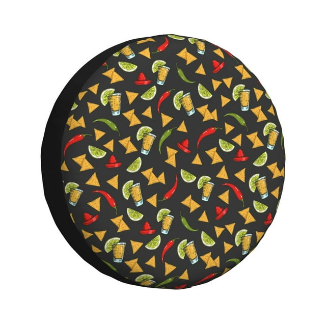 Rv Spare Tire Cover, Mexican Food Beer Adjustable Camper Spare Tire