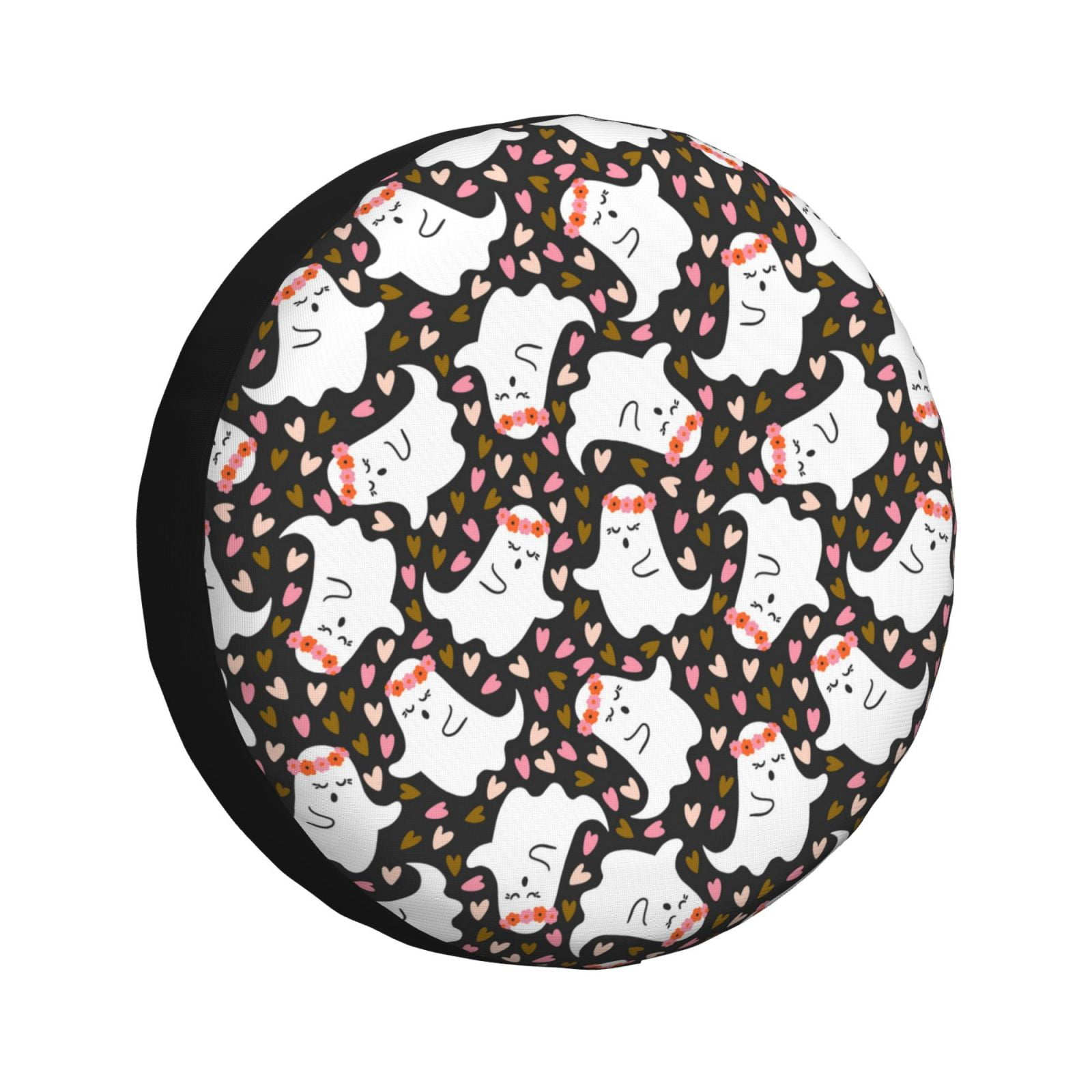 Rv Spare Tire Cover, love ghost halloween Adjustable Camper Spare Tire
