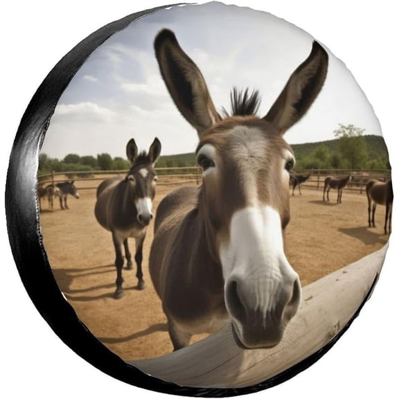 Rv Spare Tire Covers for Trailers Wheel Protectors Tyre Covers Weatherproof and Dustproof Covers Universal Fit Trailer SUV Truck Travel Camper