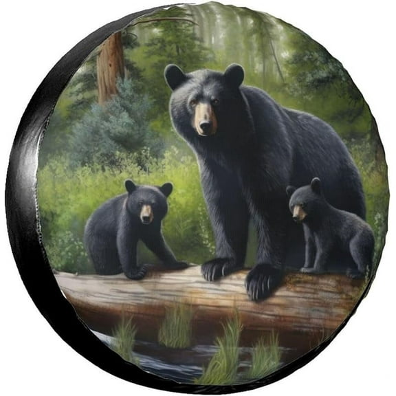 Rv Spare Tire Covers for Trailers Wheel Protectors Tyre Covers Weatherproof and Dustproof Covers Universal Fit Trailer SUV Truck Travel Camper