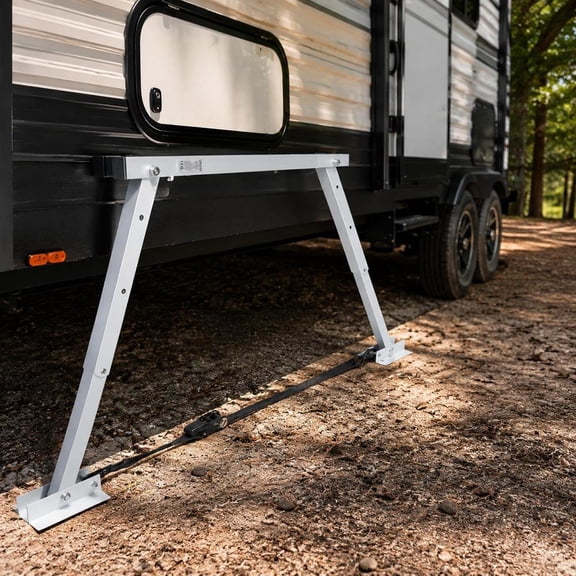 Rv Stabilizer for Trailers and Campers, Adjustable Height 12 to 28 Inch, Foldable Alloy Frame, 1 Pack