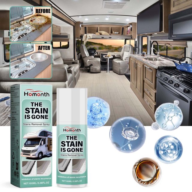 Rv Stain Removal Spray Stain Brightening Car Interior Dirt Cleaning