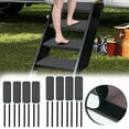thumbnail image 1 of Rv Step Covers 4 Pack, Gray Polyester Stair Rugs for Mobile Home & Camper, Non-slip Backing & Quick-dry Fabric for Safety and Easy Cleaning, Perfect for Rv Owners and Pet Protection, 1 of 7