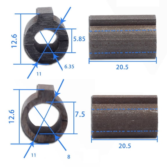 Rv030 Shaft Sleeve Adapter, Suitable For Worm Gear Reducer Coupling Of 23 Motor 8Mm YIWEI