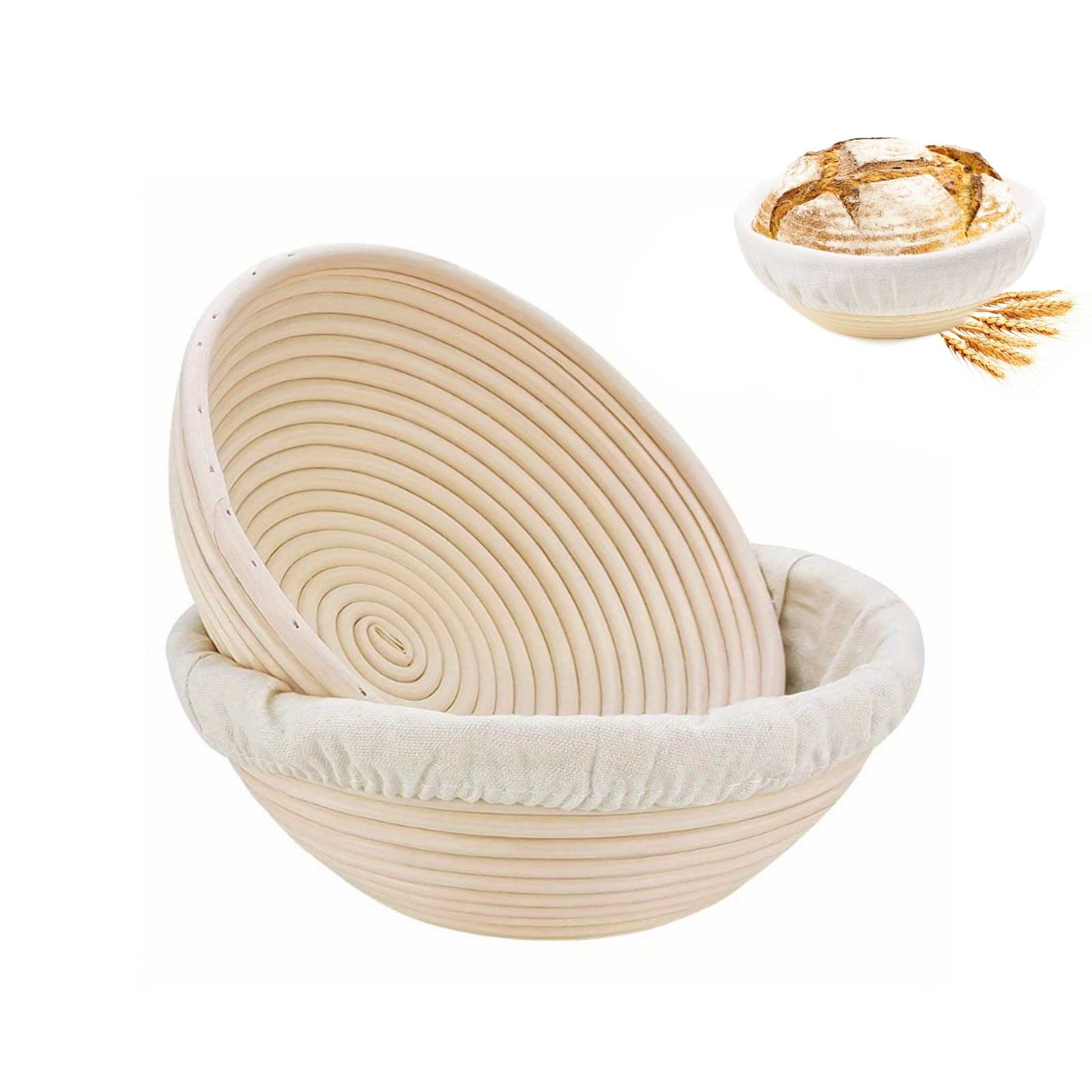 Rvasteizo 1pc Bread Proofing Basket Sourdough Proofing Basket Round