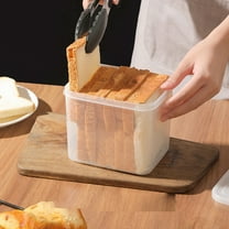Rvasteizo Airtight Bread Storage Containers Bread Box Plastic Reusable Loaf Cake Clear Bread Dispenser Fresh Bread Organizer Bin