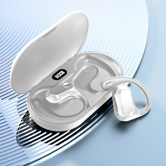 Rvasteizo Bluetooth Earbuds Wireless Bluetooth 5.3 Earphones IPX5 Waterproof Sports On-ear Headphones Use Remaining Power Display And Caller Number Broadcast Bluetooth Earphones