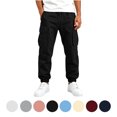thumbnail image 1 of Rvasteizo Boys Cargo Pants Fall Winter Elastic Waist Pocket Casual Kids Bottoms 10 Years, 1 of 5