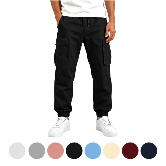 Rvasteizo Boys Cargo Pants Fall Winter Elastic Waist Pocket Casual Kids Bottoms 10 Years