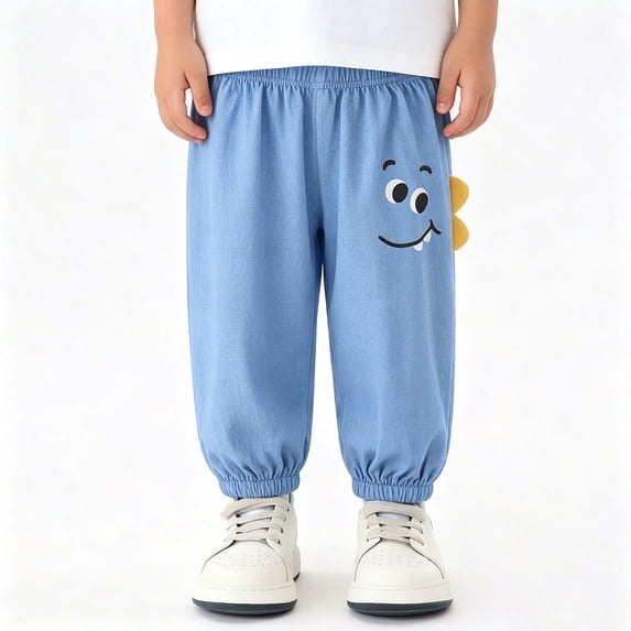 Rvasteizo Casual Sweatpants for Boys Girls Loose Elastic Waist Fall Winter Trouser,3Y
