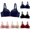 thumbnail image 1 of Rvasteizo Bras for Women No Underwire Solid Thin Cup Daily Comfy Bust Lift Adjustment Wear, 1 of 3