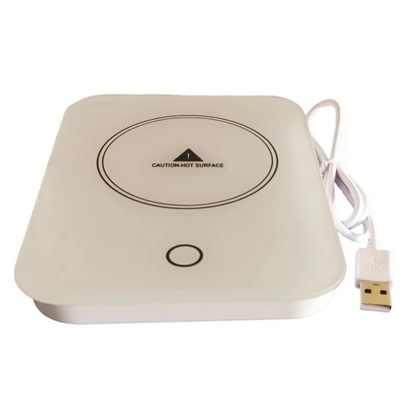 Rvasteizo Coffee Mug Warmer For Desk Cup Warmer With Automatic Shut Off For Office Home Use Beverage Warmer For Coffee Milk Tea Keep Coffee Warm 24H A Day USB Plug-in